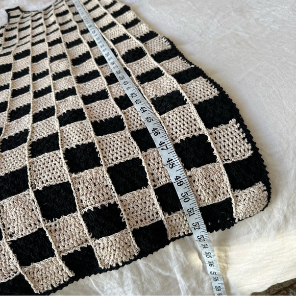 Cleobella Danika Crochet Dress Checkered Black/White Size XS - Picture 10 of 10